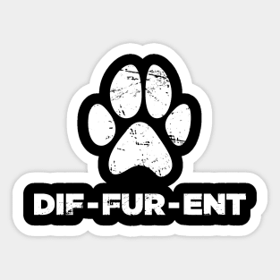 Funny Anthro Furry Fandom Fursuit Con Gift Sticker